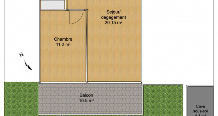 Appartement Plan-les-Ouates - 2 pièces image 8