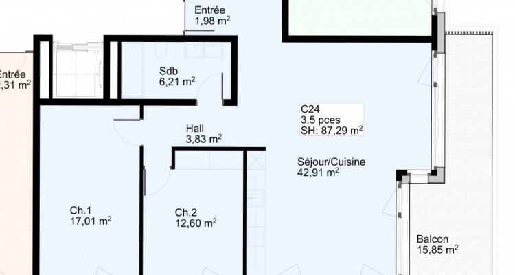 Appartement de 3,5 pièces au 2ème étage image 4