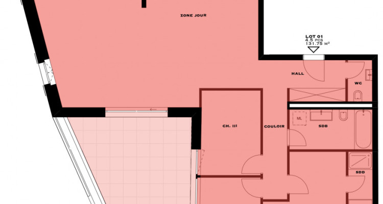 Appartement neuf de 4.5 pièces Rez-de-chaussée avec terrasse de 26 m2 image 2